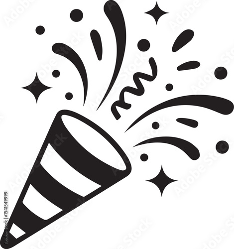 cracker, birthday, celebration, festive, party, popper, confetti, surprise, holiday, event, fun, joy, decoration, cheer, explode,