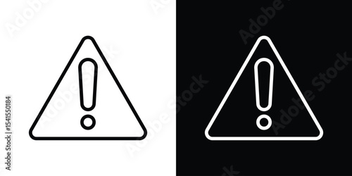 Risk icon design. simple stroke line vector icon set