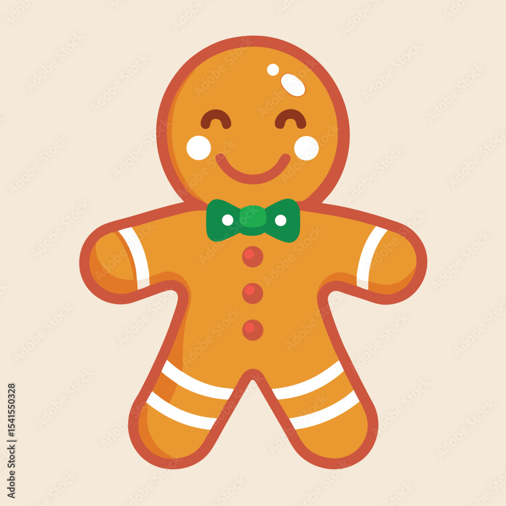 Obraz premium christmas gingerbread man