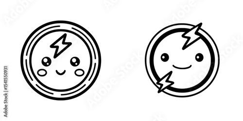Modern illustration of an icon for protecting against electricity fluctuations in eps format