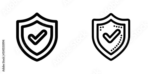 The reliability icon is a trust and safeguard shield designed to protect and verify identities, keeping them safe and private, and it features a modern mark that guarantees approved credibility with