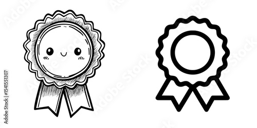Black icons represent various concepts including Certificate, Achievement, Accreditation, Award, Diploma, Qualification, Credential, Recognition, Honor, Commendation, and Testimonial