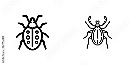 The modern symbol for a tick bug is also an anti-tick icon and an insect repellent sign