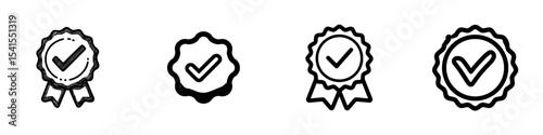 The verified badge icon, characterized by a blue tick and an editable stroke, signifies a certified and authentic social media account with a confirmed profile, denoting originality