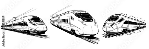 Current representation of a current fast-train silhouette symbol