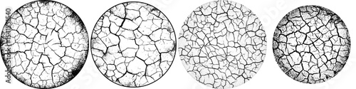 A contemporary representation of a parched earth surface with cracked dryness, forming an abstract drought crack pattern, serves as a nature-inspired backdrop