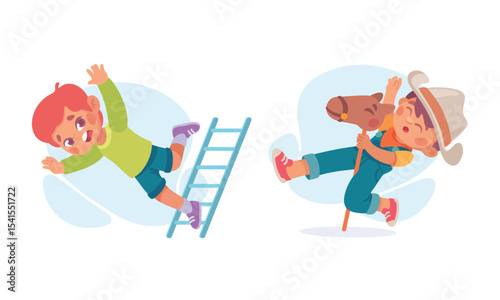 Engaging in Childrens Playtime Adventures with Colorful Ladders and Fun Toys for All