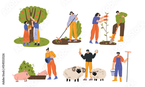 Farmers are actively engaged in a wide range of various agricultural activities and practices
