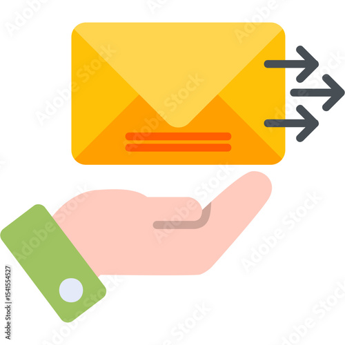 Send Mail Vector Icon Design