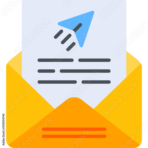 Send Mail Vector Icon Design