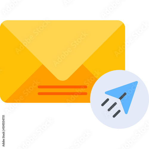Send Mail Vector Icon Design