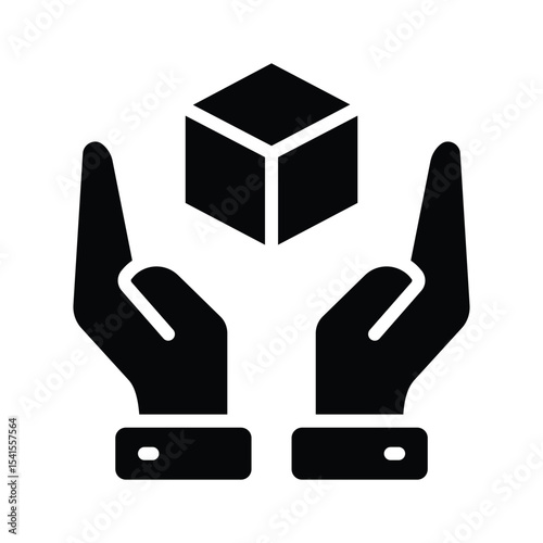 A customizable glyph icon of creative modelling