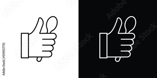 Photos Good food icon design. simple stroke line vector icon set