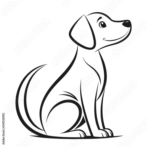 Minimal thin line pet icon