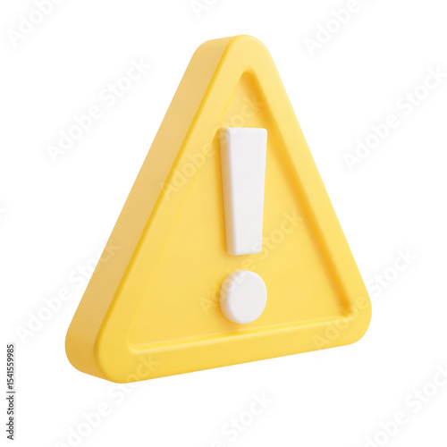 Yellow warning sign with an exclamation mark, symbolizing caution.