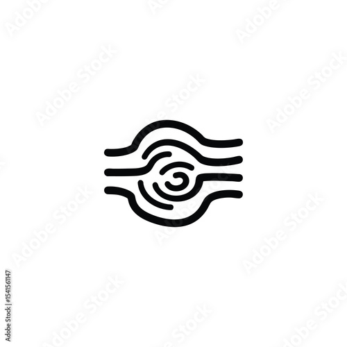 Abstract Wood Grain Pattern Icon