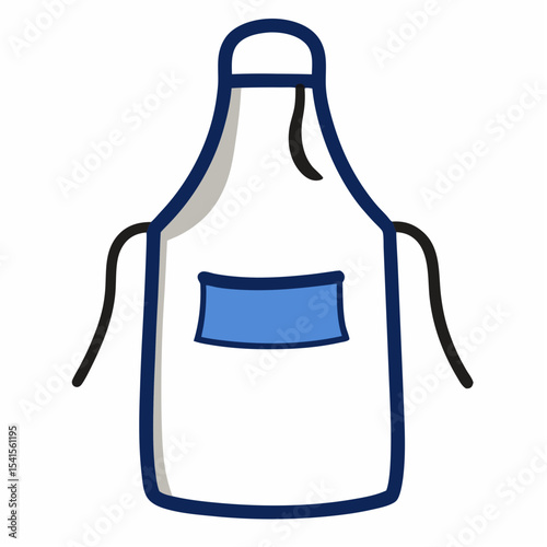 Simple cartoon kitchen apron illustration