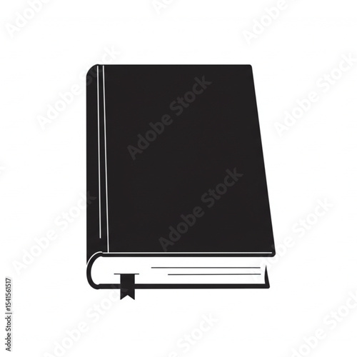 Elegant Book Design Icon perfect for Branding Projects needing a Simple yet Sophisticated Literary Symbol representing Knowledge and Education
