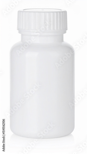 A medicine bottle on a isolated on a white background