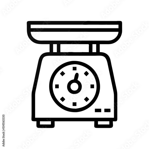 Kitchen scale icon 