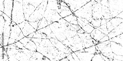 Crack and scratched grunge dust wall urban background texture vector. crack cement wall texture. black textured grainy cracked ground lines isolated on white. distressed overlay grainy texture.