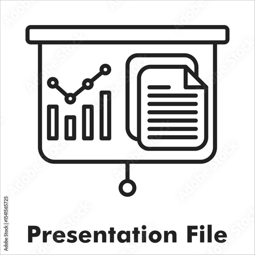 Presentation File Outline Icon