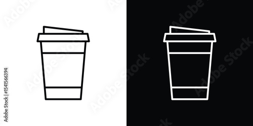 Togo Cup icon design. simple stroke line vector icon set