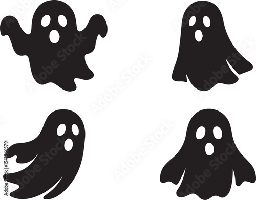 Ghost Ink Vector Illustration – Spooky Supernatural Liquid Design