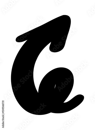 Hand drawn arrow vector icons. Doodle sketch black arrow design for business plan and education.