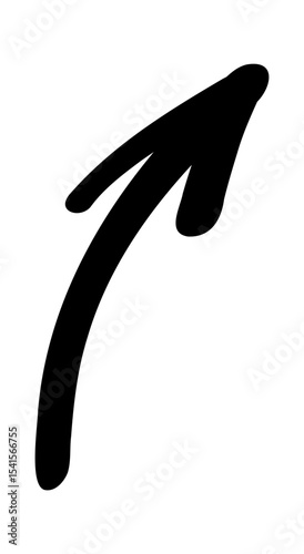 Hand drawn arrow vector icons. Doodle sketch black arrow design for business plan and education.