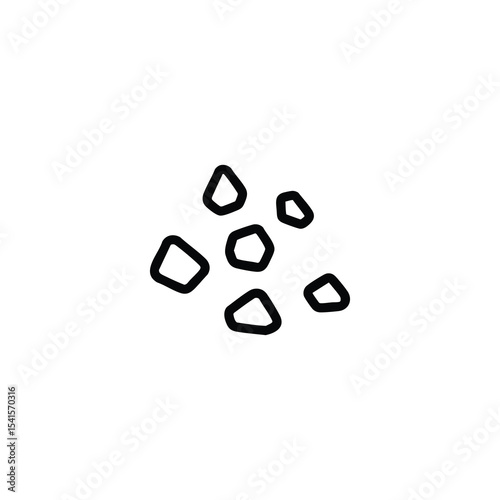 Sand Grains Magnified Cluster Icon