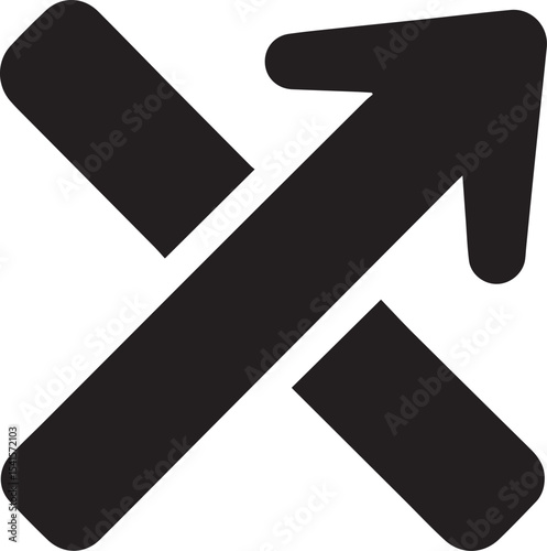 different type of arrow design black vector icon