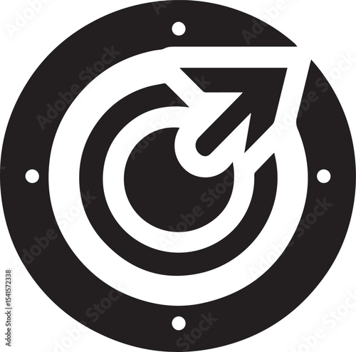 different type of arrow design black vector icon