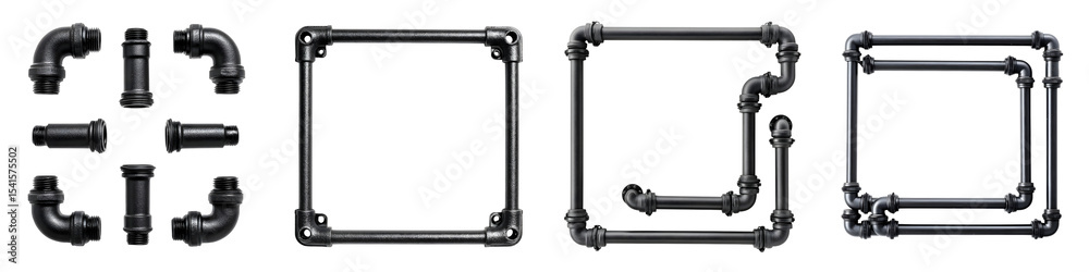 custom made wallpaper toronto digitalAbstract industrial metal pipe and frame structures