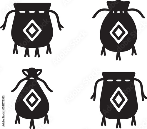 Spirit Pouch – Enchanted Mystic Bag Vector Illustration