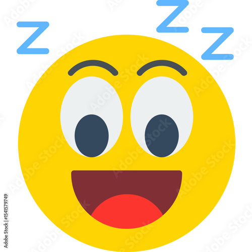 Asleep Vector Icon Design