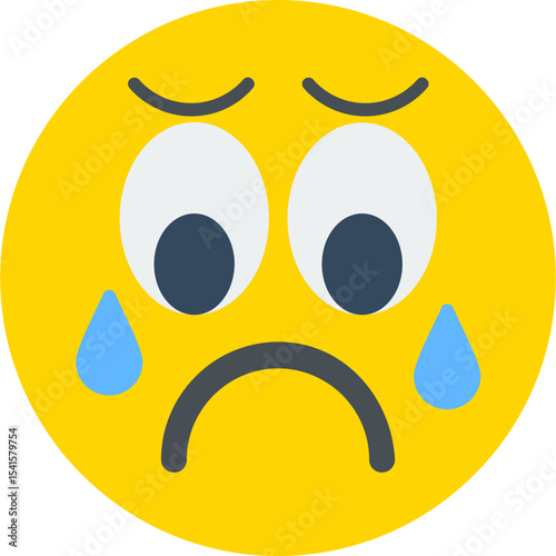 Sad Vector Icon Design