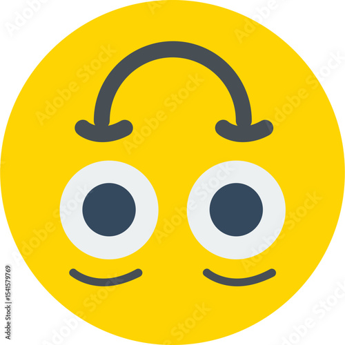 Upside Down Vector Icon Design