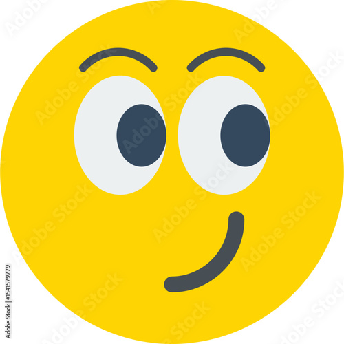 Smirk  Vector Icon Design