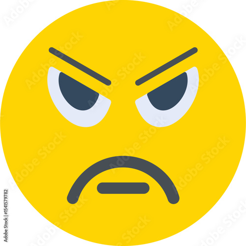 Angry Vector Icon Design
