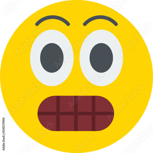 Grimacing Vector Icon Design