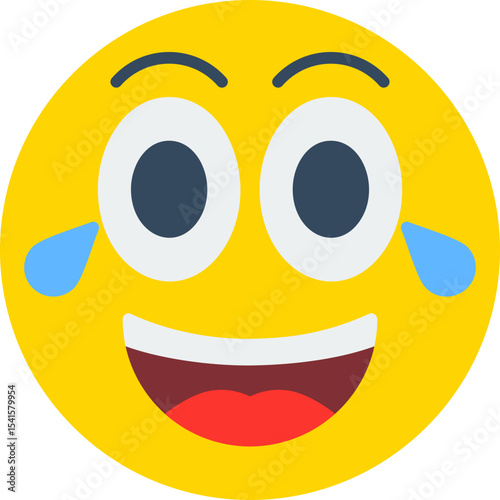Laughing Vector Icon Design