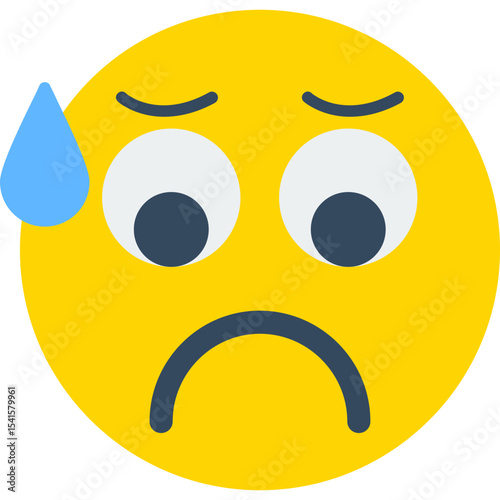 Worried Vector Icon Design