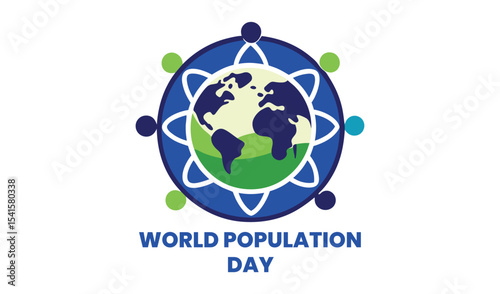 World population day global community graphic
