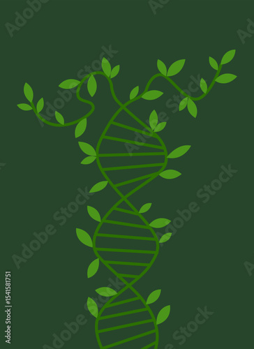 Ancestry concept sciantific DNA vector illustration