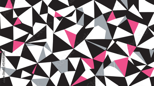 Abstract triangles create seamless geometrical pattern background design illustration