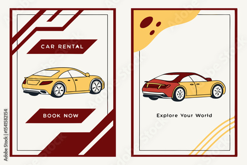Modern Car Rental Flyer Template