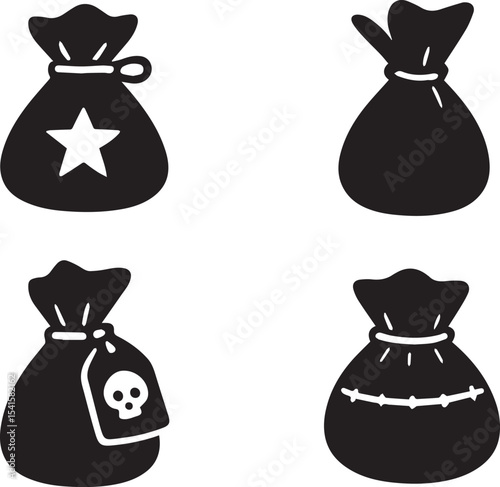 Witch Pouch – Enchanted Magical Bag Vector Illustration