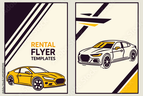 Stylish Car Rental Flyer Template