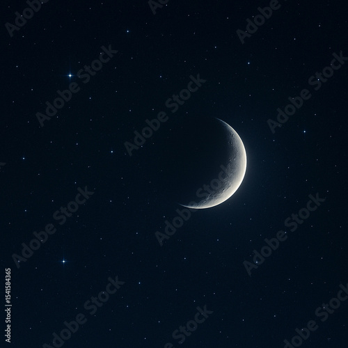 Starry night sky with vivid blue gradient and radiant bright star in cosmic atmosphere for backgrounds or prints, ideal for digital art or wallpapers, unique design Pro.